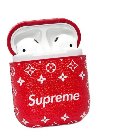 supreme x louis vuitton airpods case|louis vuitton airpods case original.